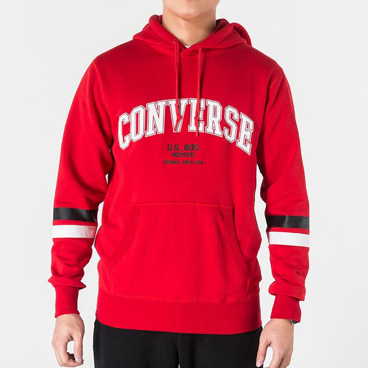Converse Collegiate Text Pullover Hoodie 'Red' 10017352-A04 - 3