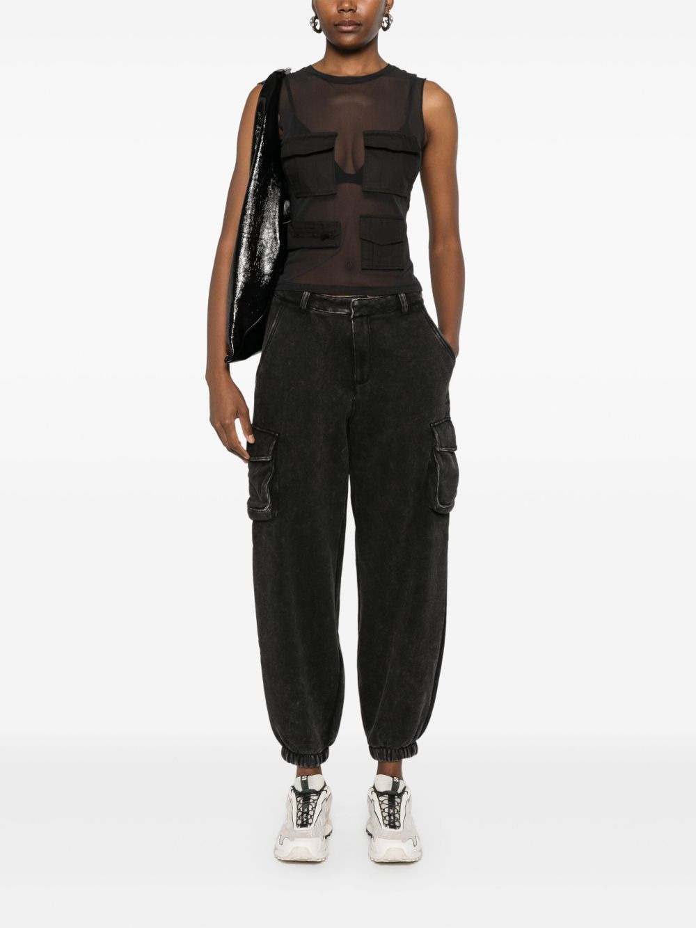 washed cargo pants - 2