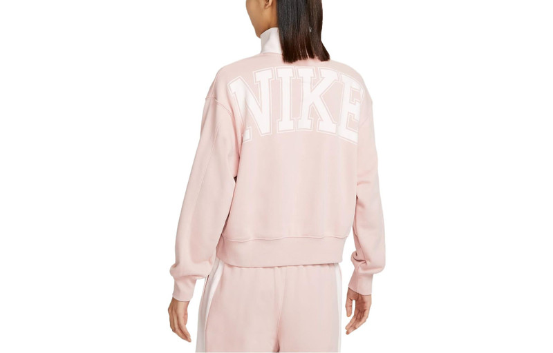 Nike (WMNS) Nike Sportswear Quarter Zip Sweatshirt 'Pink' DQ6944-601 outlook