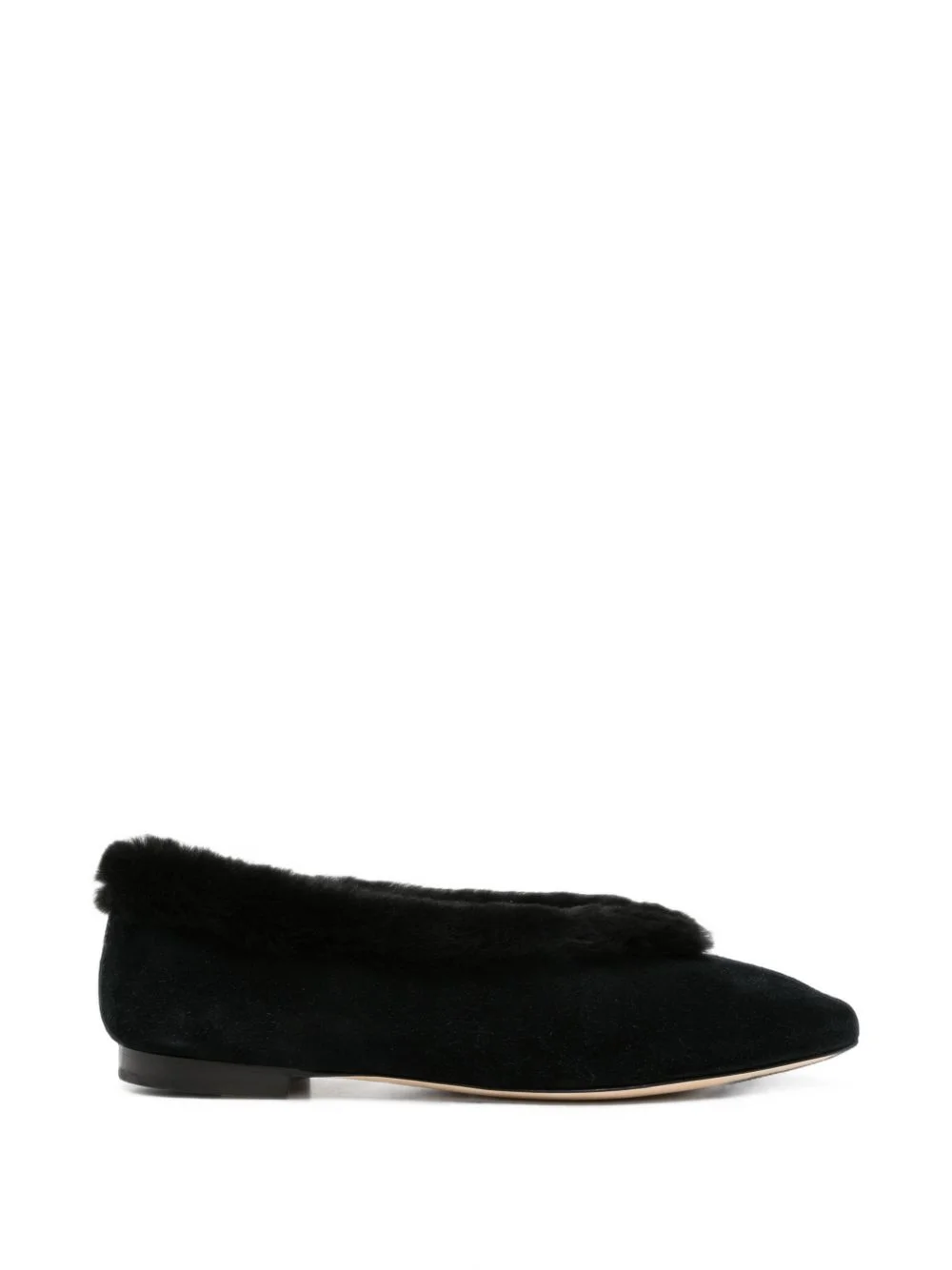 Margot shearling ballet flats - 1