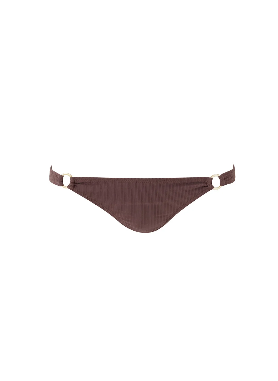MONTENEGRO BROWN RIBBED BIKINI BOTTOM - 1