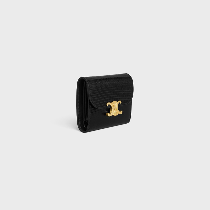 CELINE Small Wallet TRIOMPHE in lizard outlook