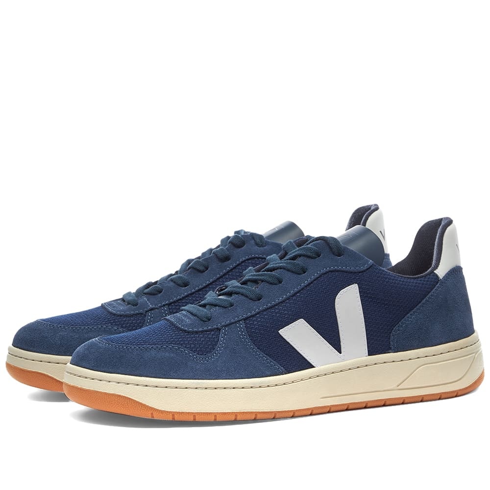 Veja V-10 Suede & Mesh Basketball Sneaker - 1