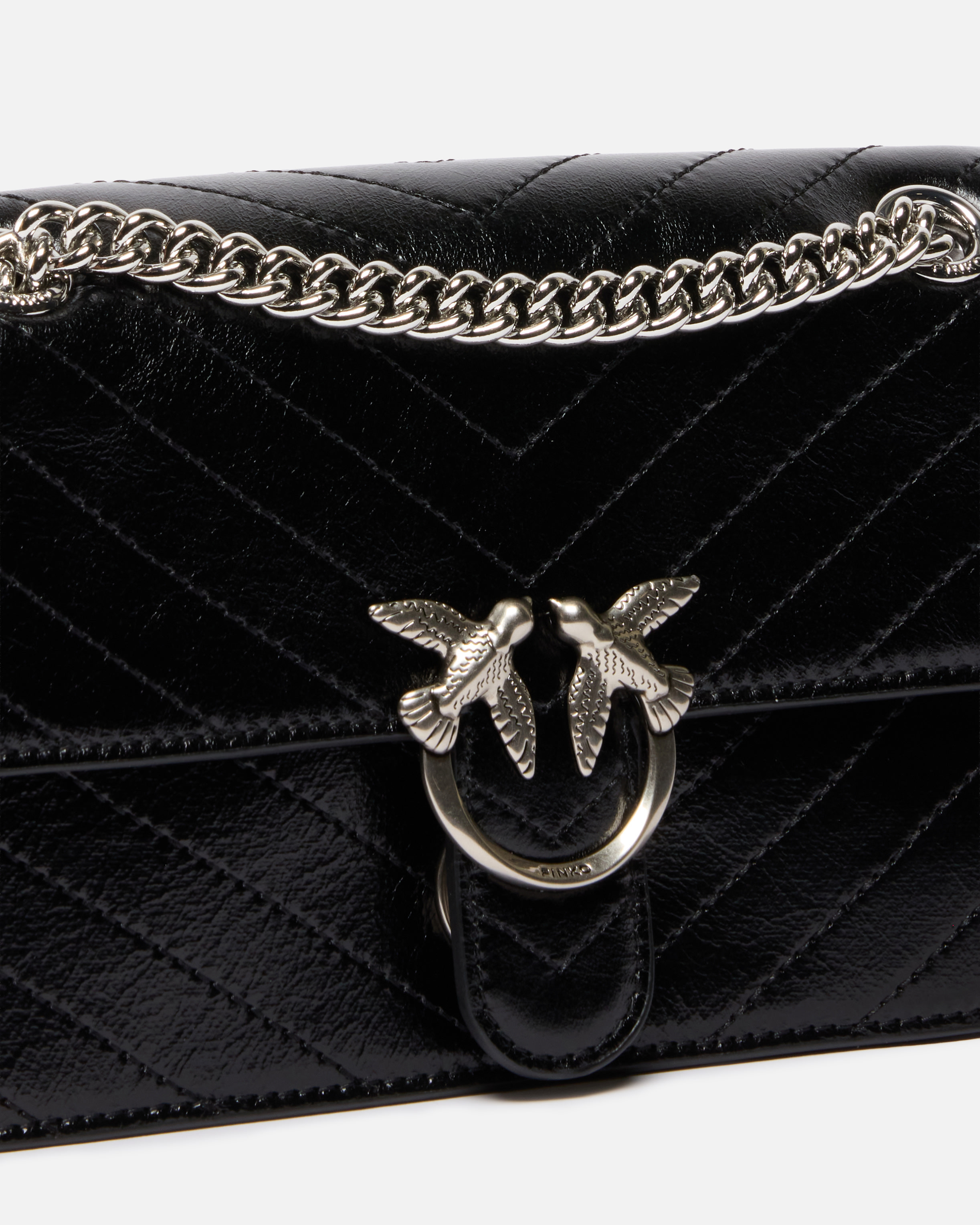 MINI BAG IN WRINKLED CALFSKIN WITH CHEVRON PATTERN - 3