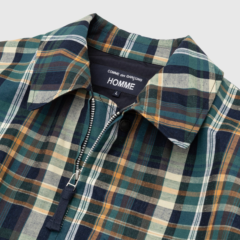 Comme des Garçons Homme COTTON LINEN CHECK TRIPLE LAYER JACKET outlook