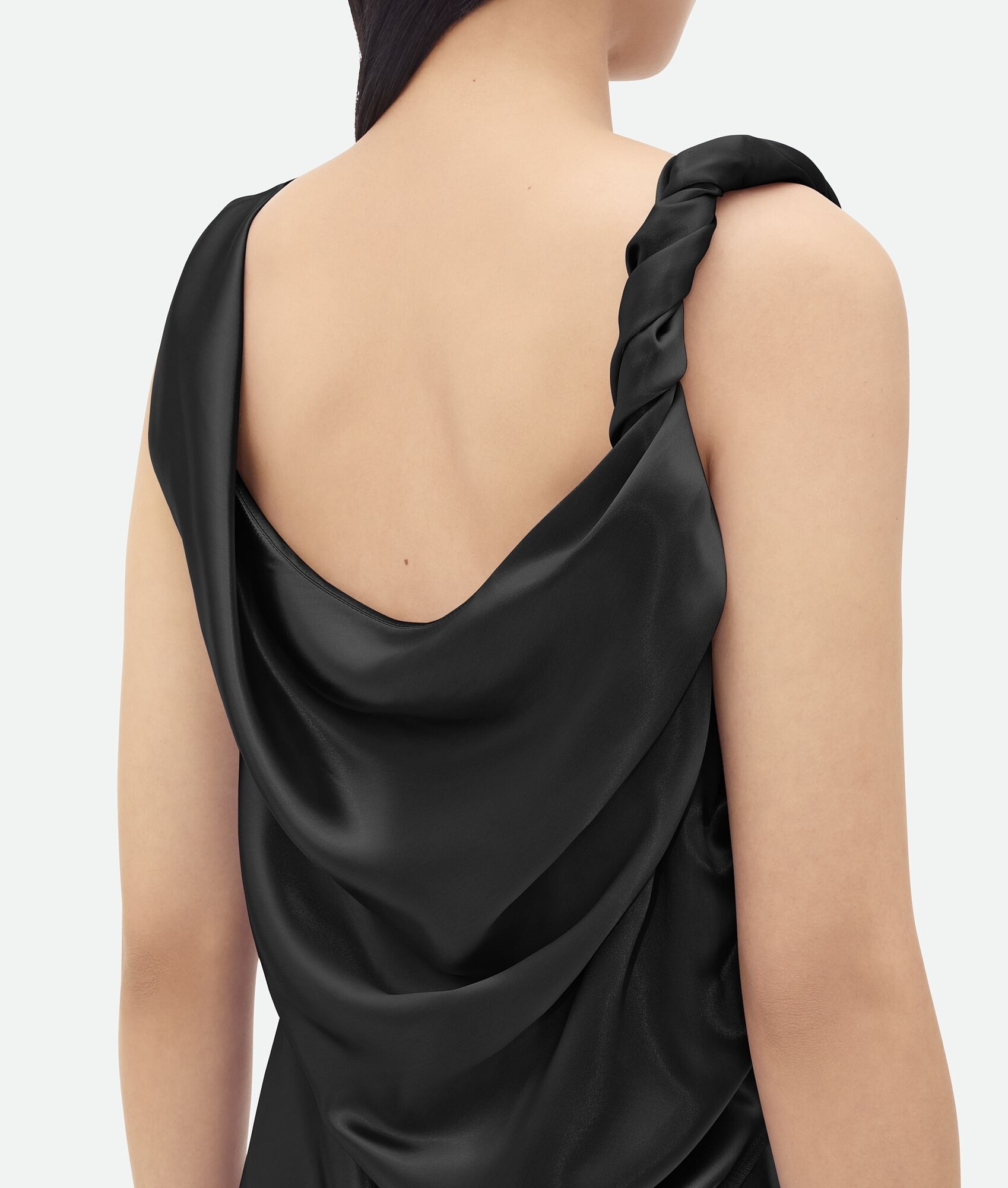 fluid satin dress - 4