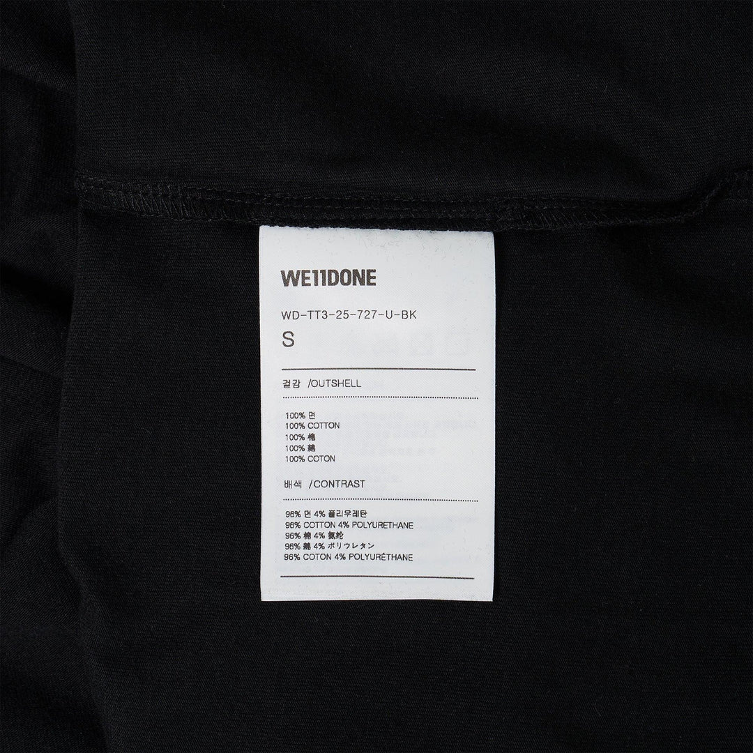 Black Rhinestone Basic Logo Tee - 3