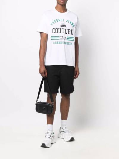 VERSACE JEANS COUTURE logo-print cotton T-shirt outlook