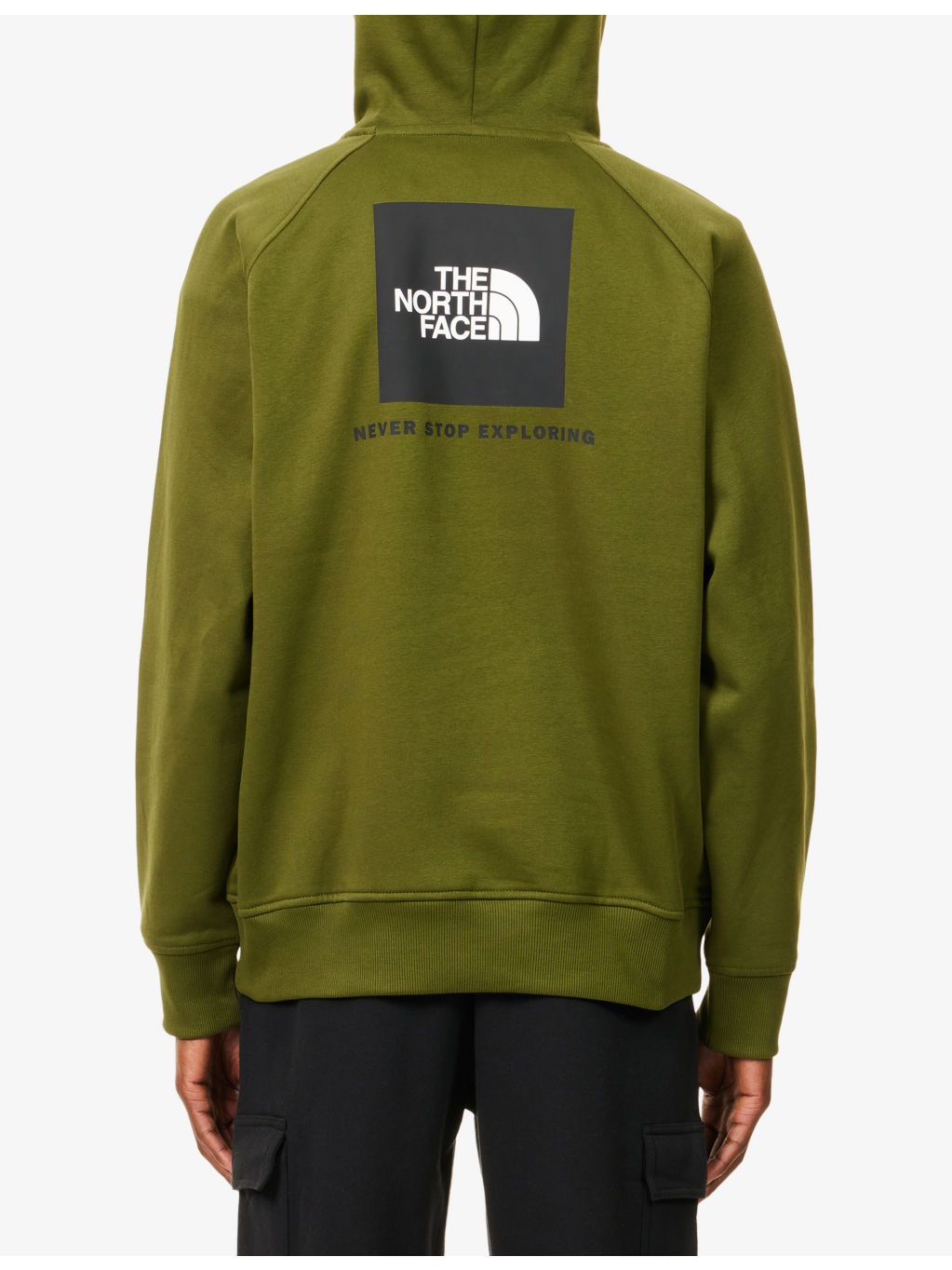 Raglan Box Logo-Print Cotton-Blend Hoody - 4