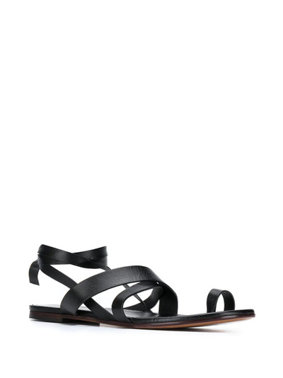 EMILIO PUCCI crossover strap flat sandals outlook