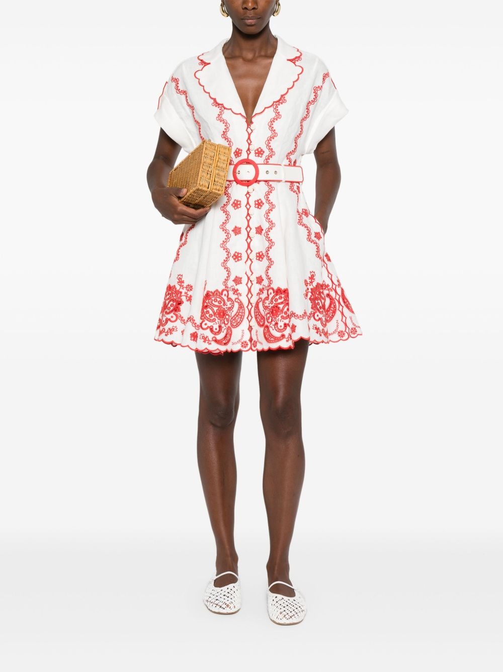 Lucky Embroidered mini dress - 2