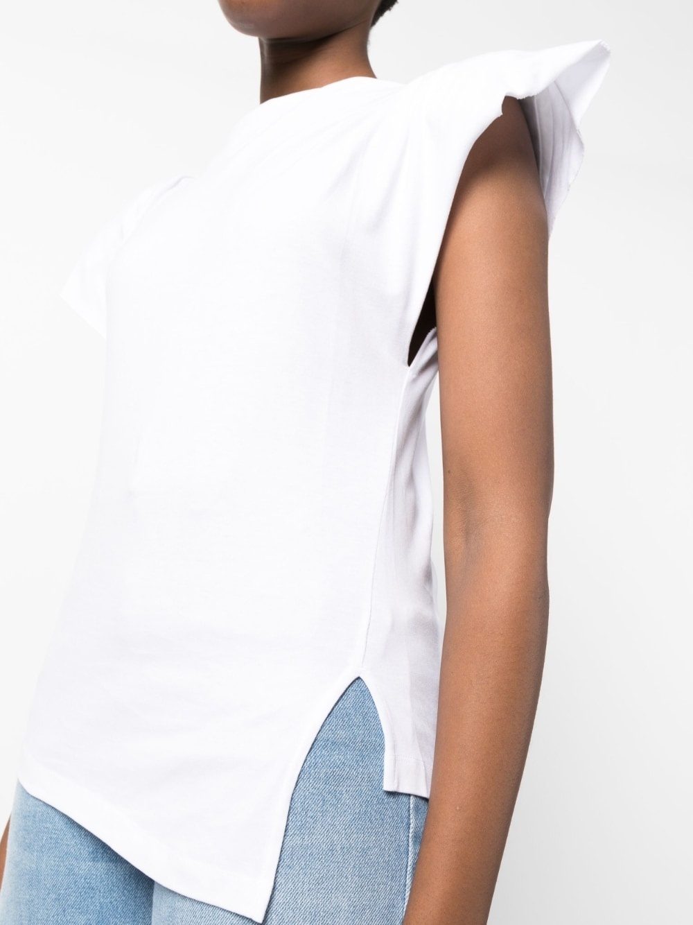 Sebani padded asymmetric T-shirt - 5