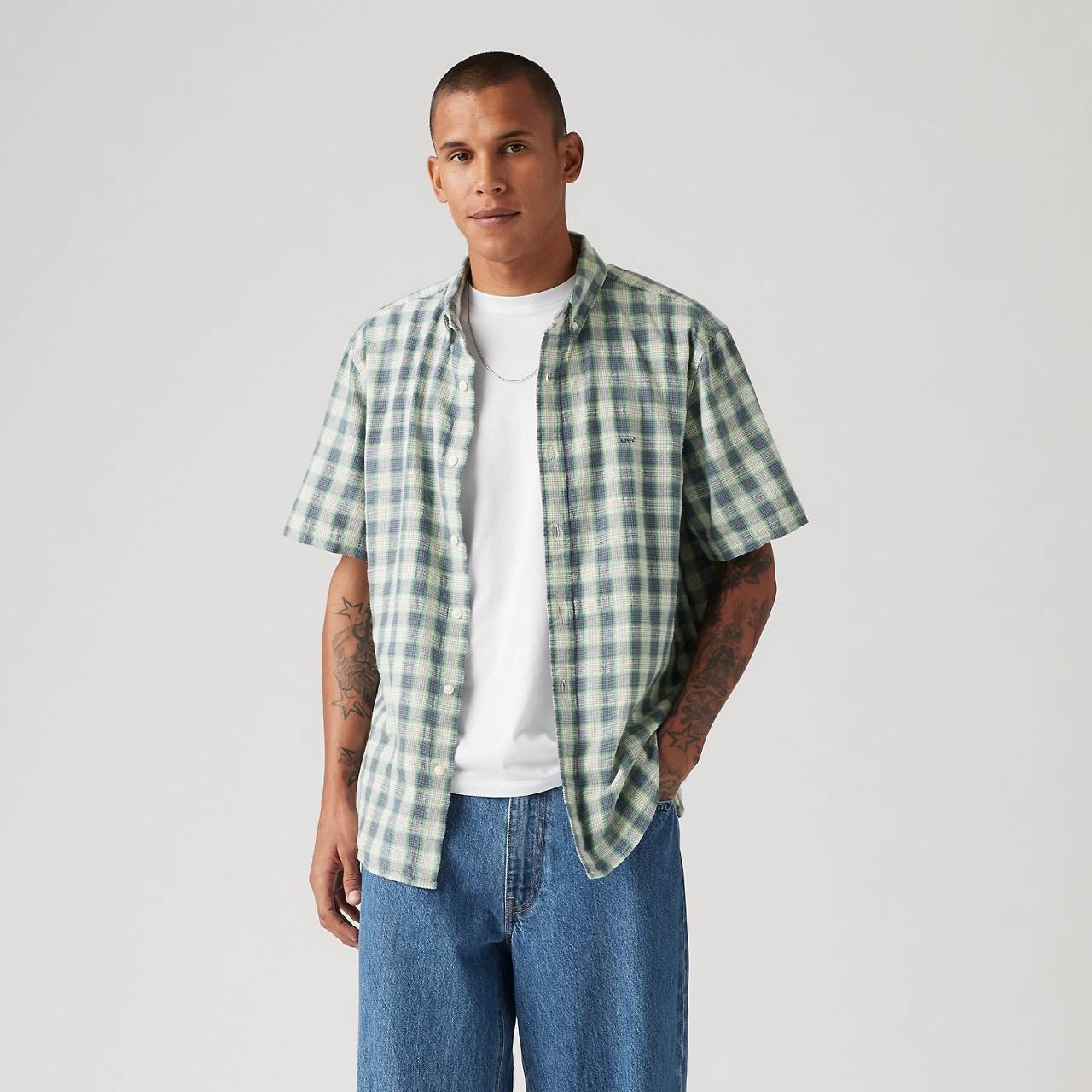 SHORT SLEEVE AUTHENTIC BUTTON-DOWN SHIRT - 2