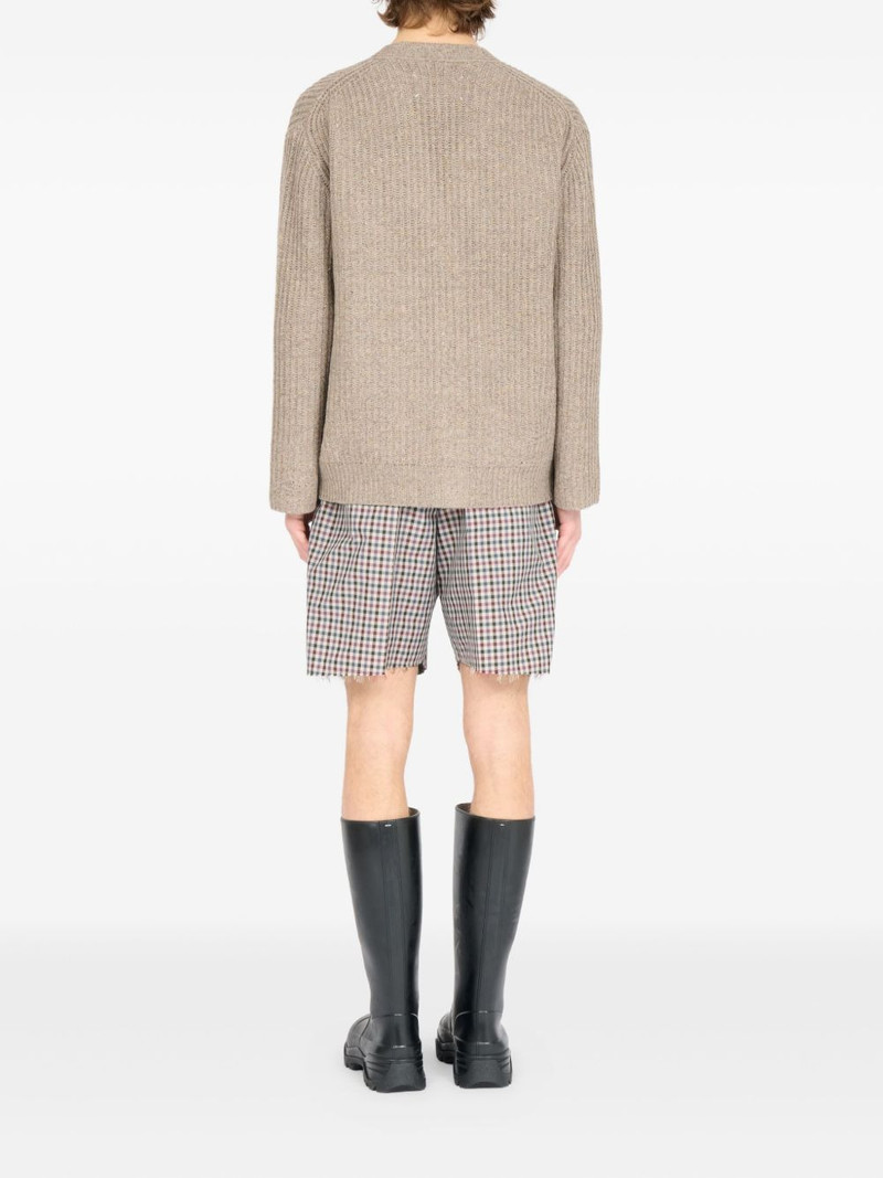 Maison Margiela button-up textured cardigan outlook