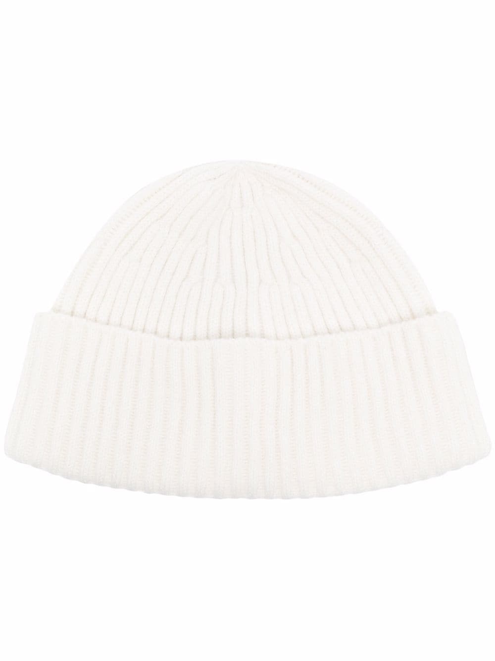 ribbed cashmere beanie - 1