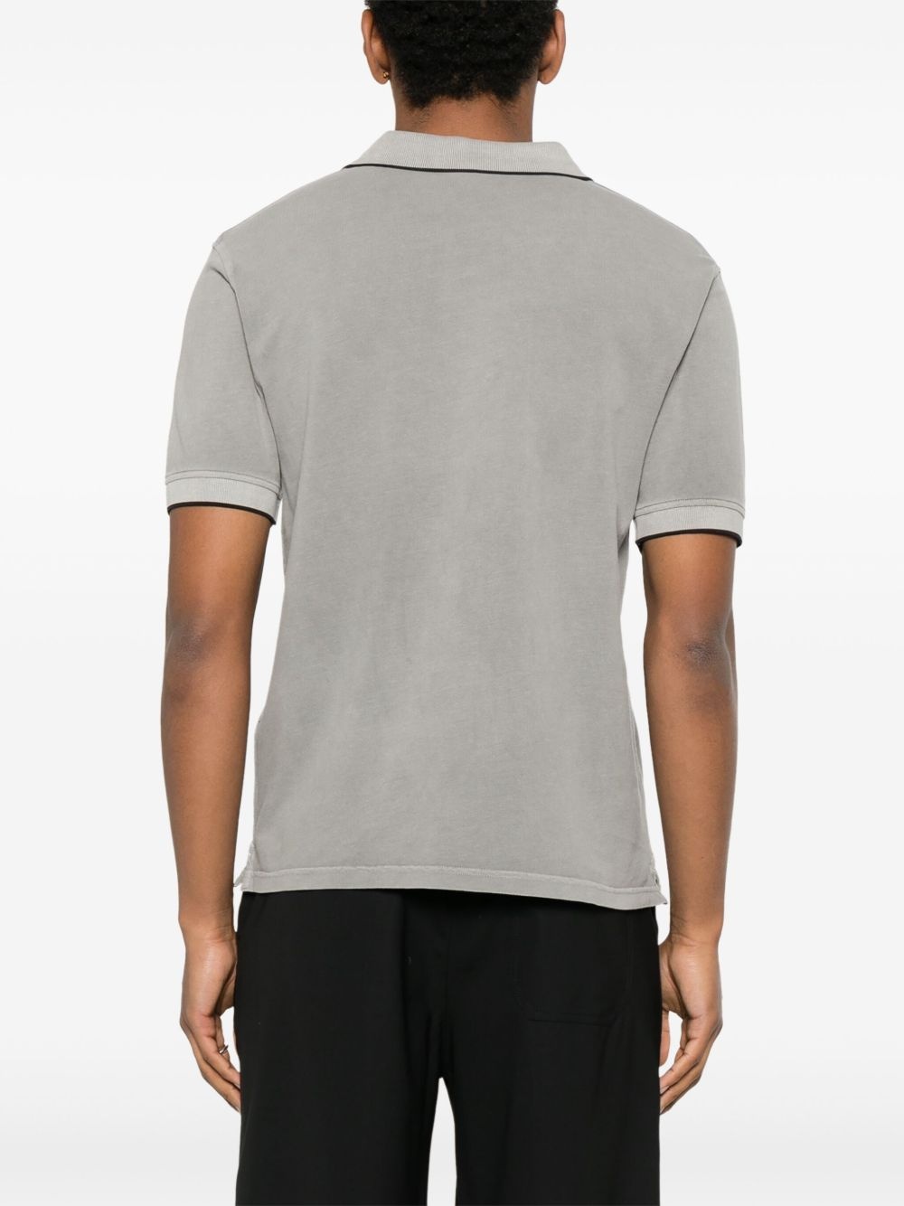 logo-embroidered polo shirt - 3