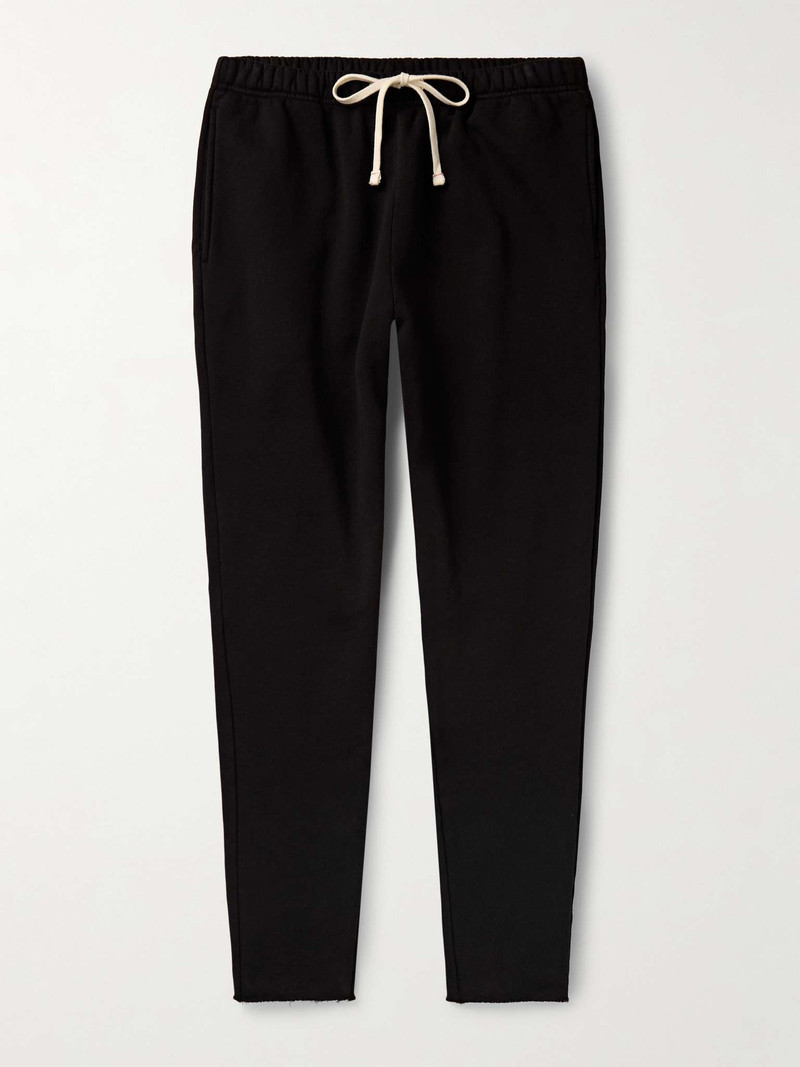 Tapered Garment-Dyed Cotton-Jersey Sweatpants - 1