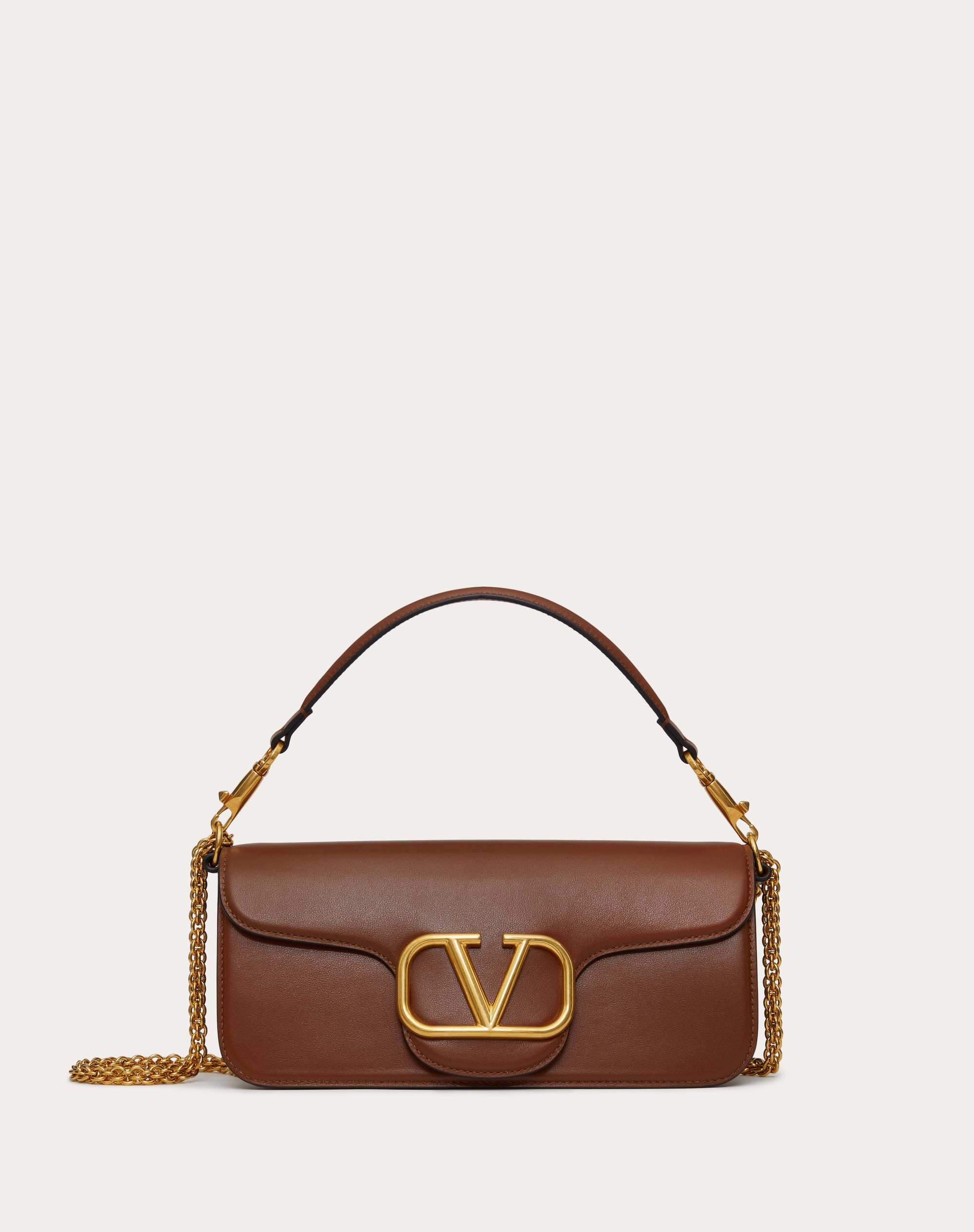 VALENTINO GARAVANI LOCÒ CALFSKIN SHOULDER BAG - 1