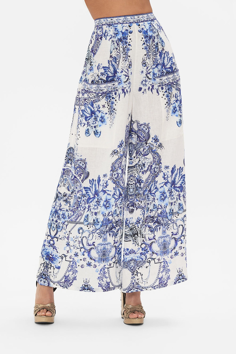 WIDE LEG TROUSER WITH FRONT POCKETS 5