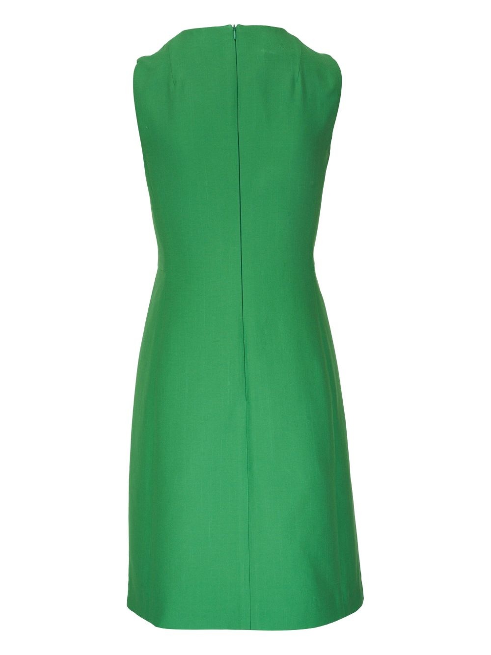 sleeveless crepe mini dress - 2