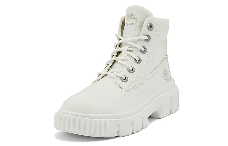 (WMNS) Timberland Greyfield Canvas Boot 'White' A2JFQW - 3