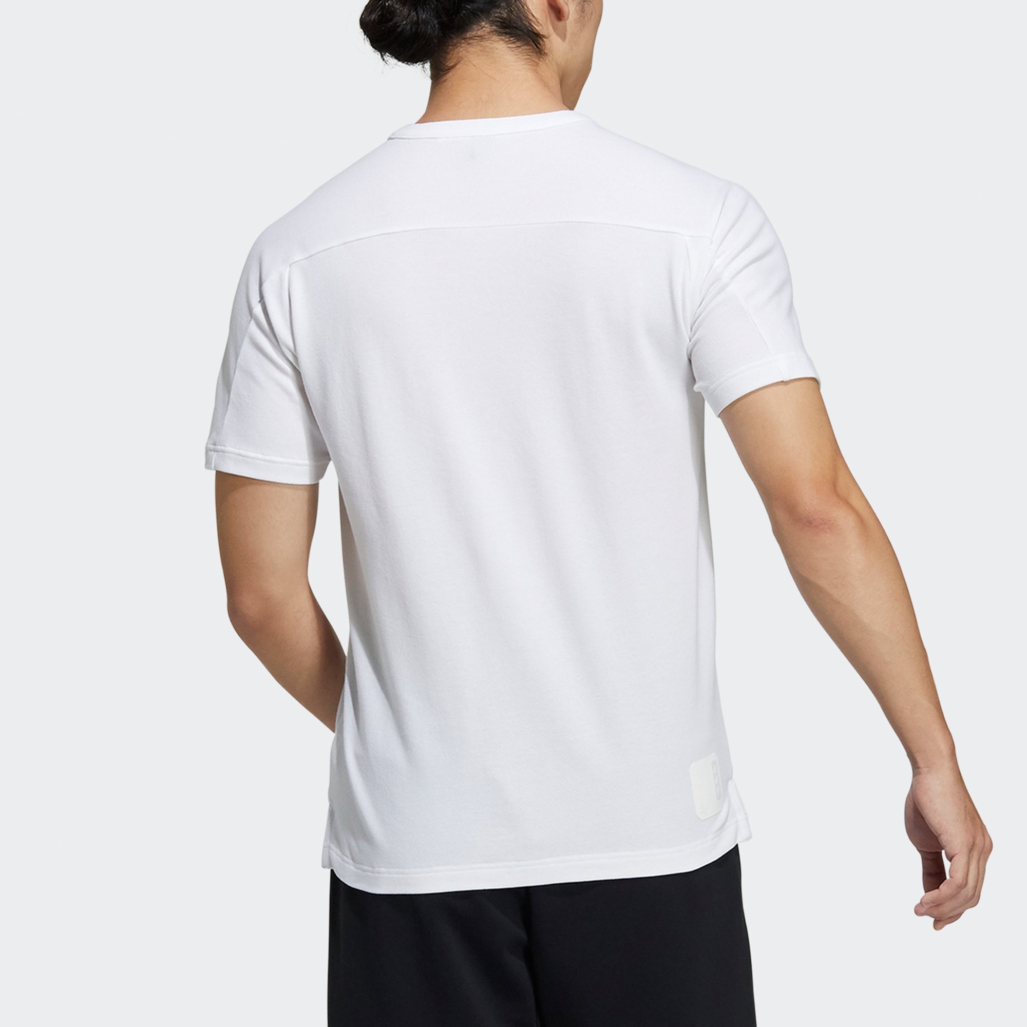 adidas Wj T Henly Sports Casual Short Sleeve White GP1827 - 3