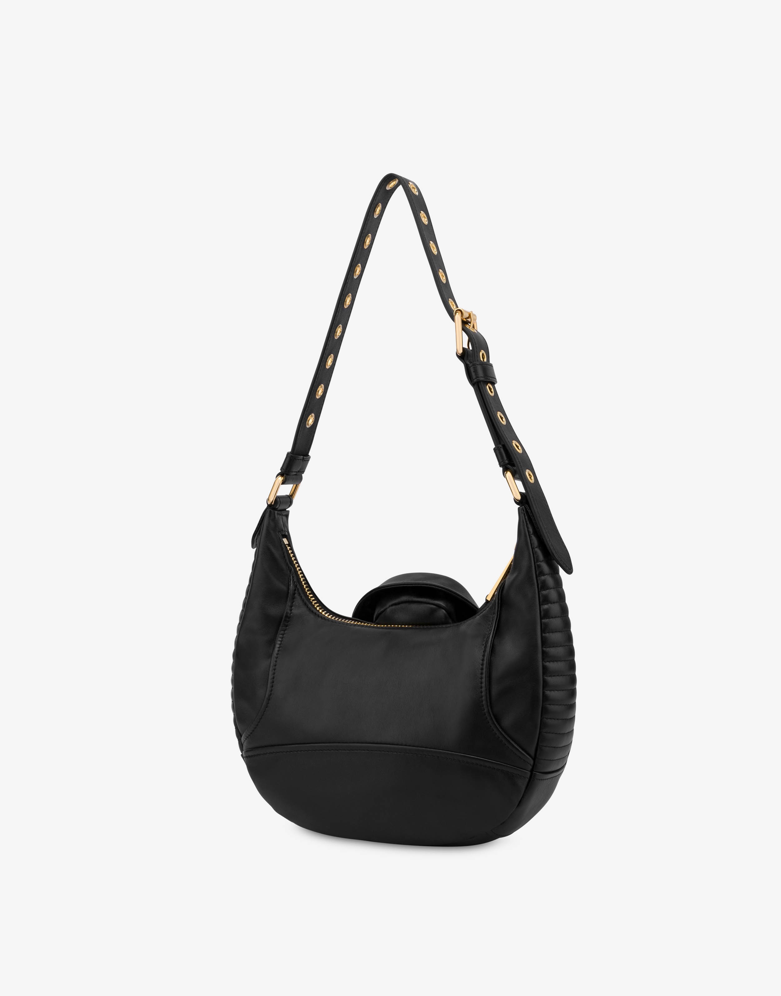 NAPPA LEATHER BIKER HOBO BAG - 2