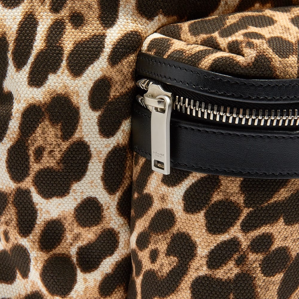 Saint Laurent Leopard City Backpack - 5