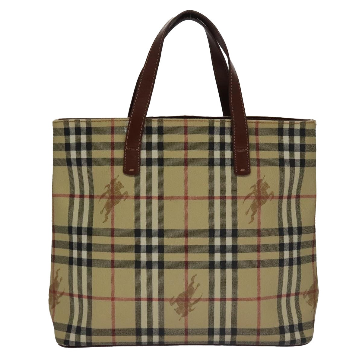 Burberry Nova Check Tote Bag Pvc Beige - 2