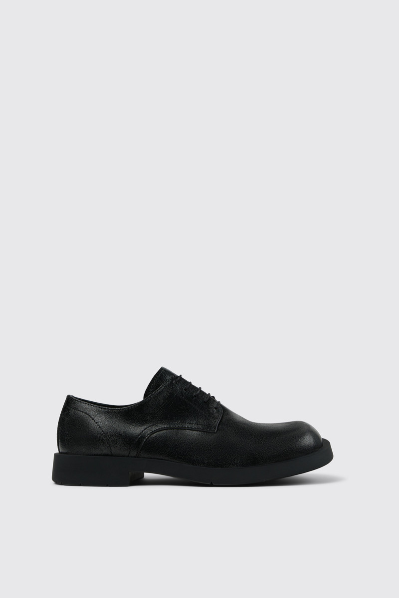 Black leather shoes - 1
