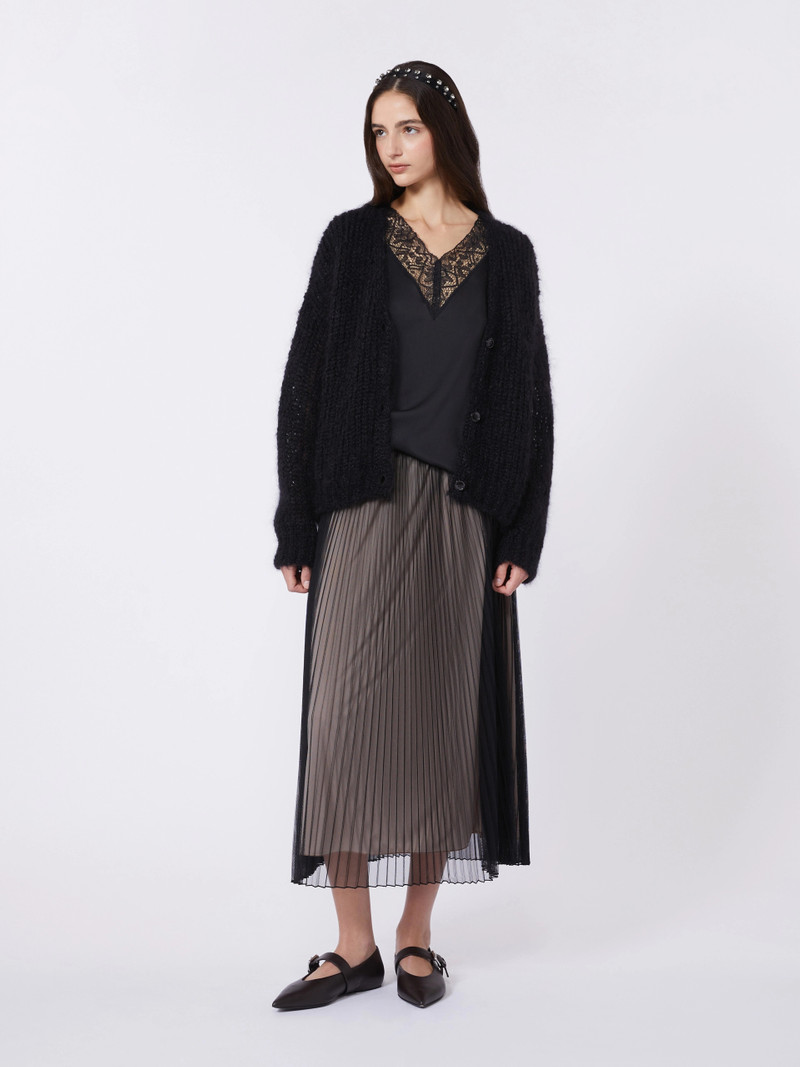 WEEKEND Max Mara Mohair cardigan - BLACK outlook