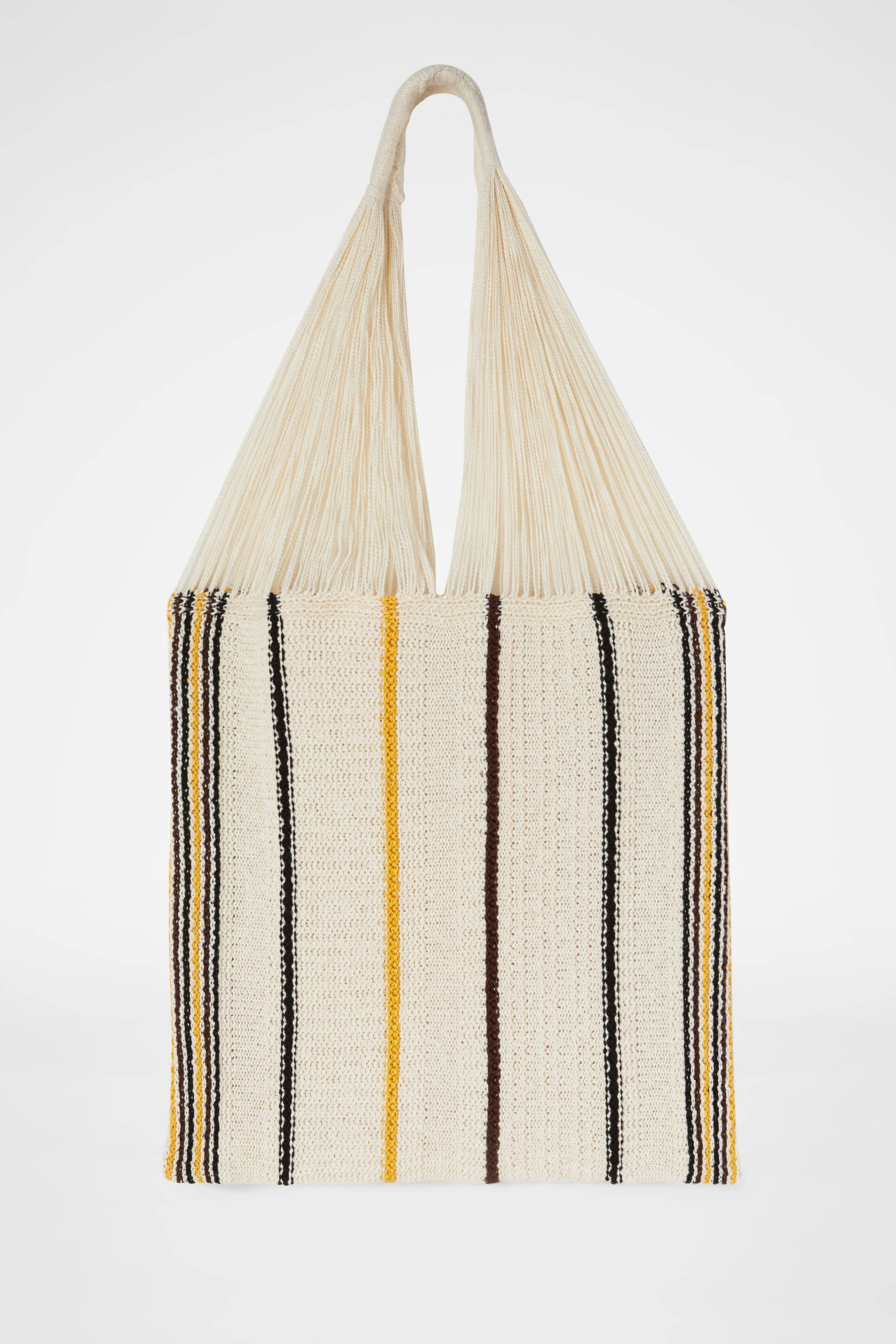 Striped Knit Bag - 1