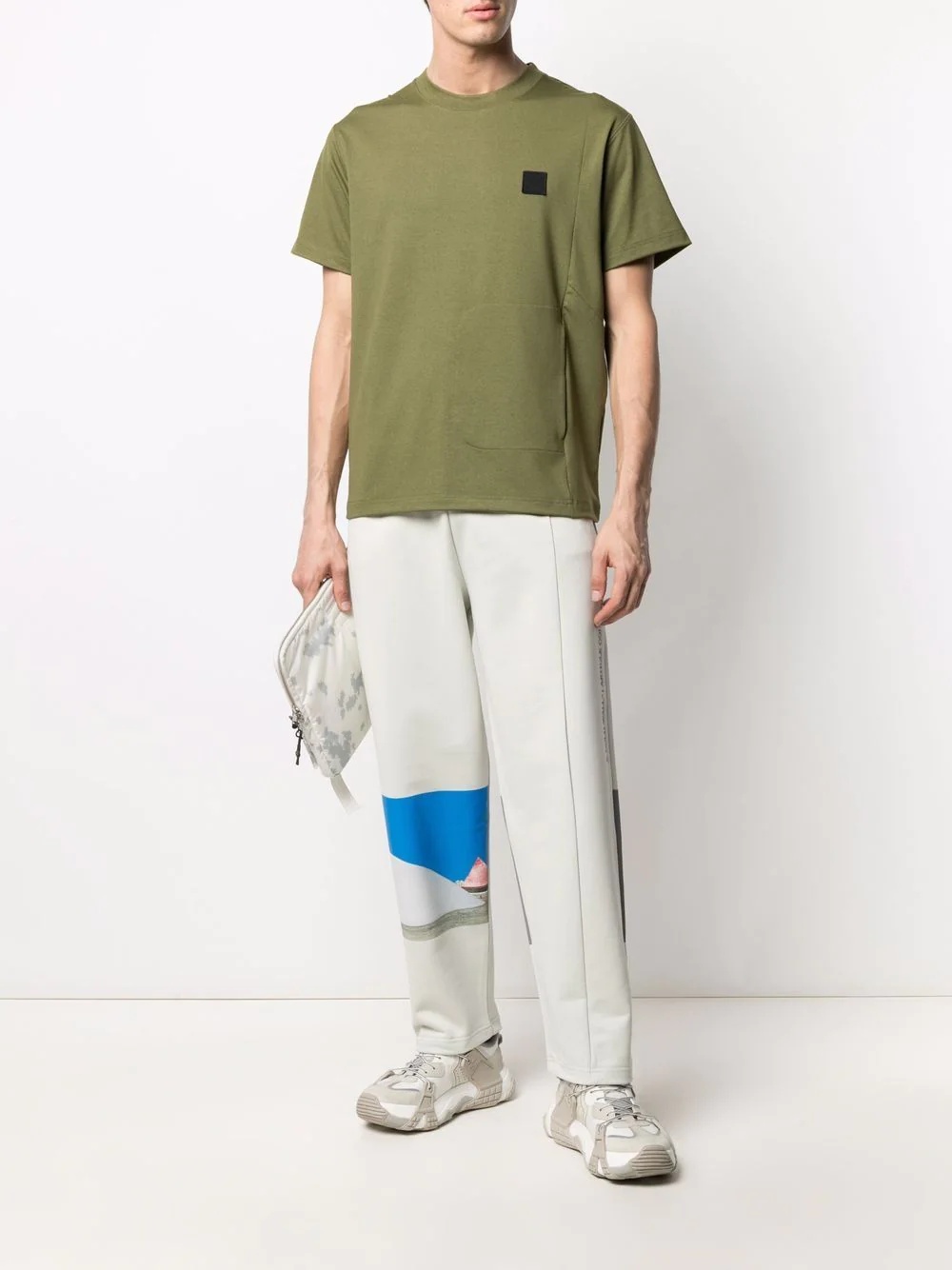 embroidered-logo organic-cotton track pants - 2