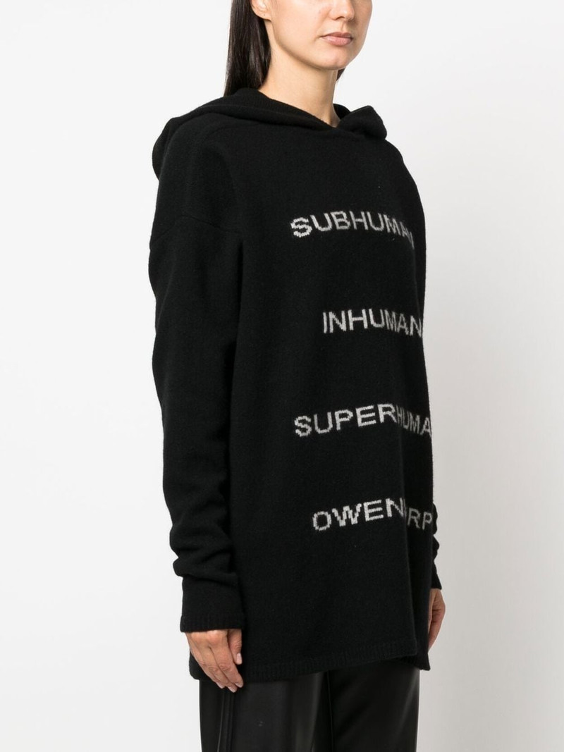 intarsia-knit pullover hoodie 3