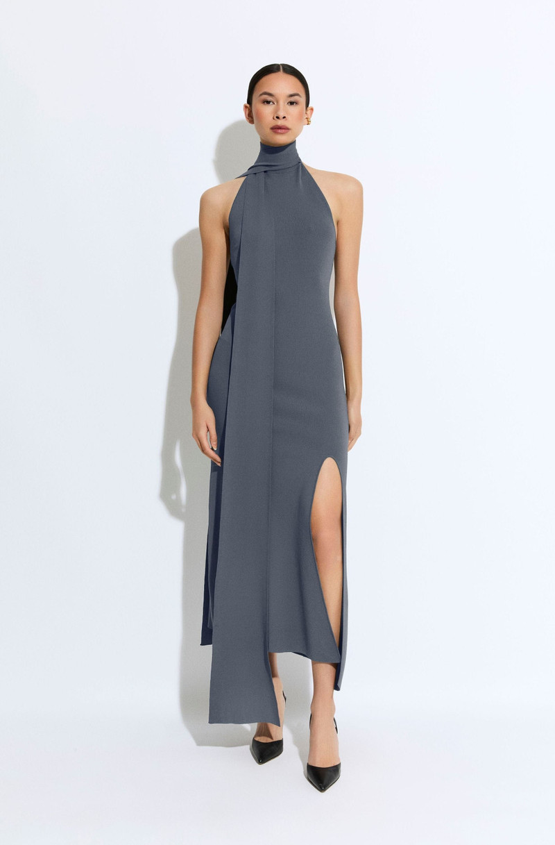LAPOINTE Matte Viscose Halterneck Dress outlook