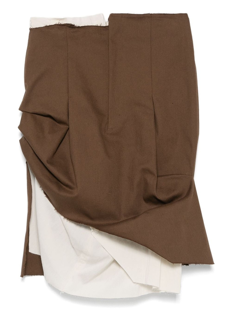 asymmetric tailored mini skirt 1