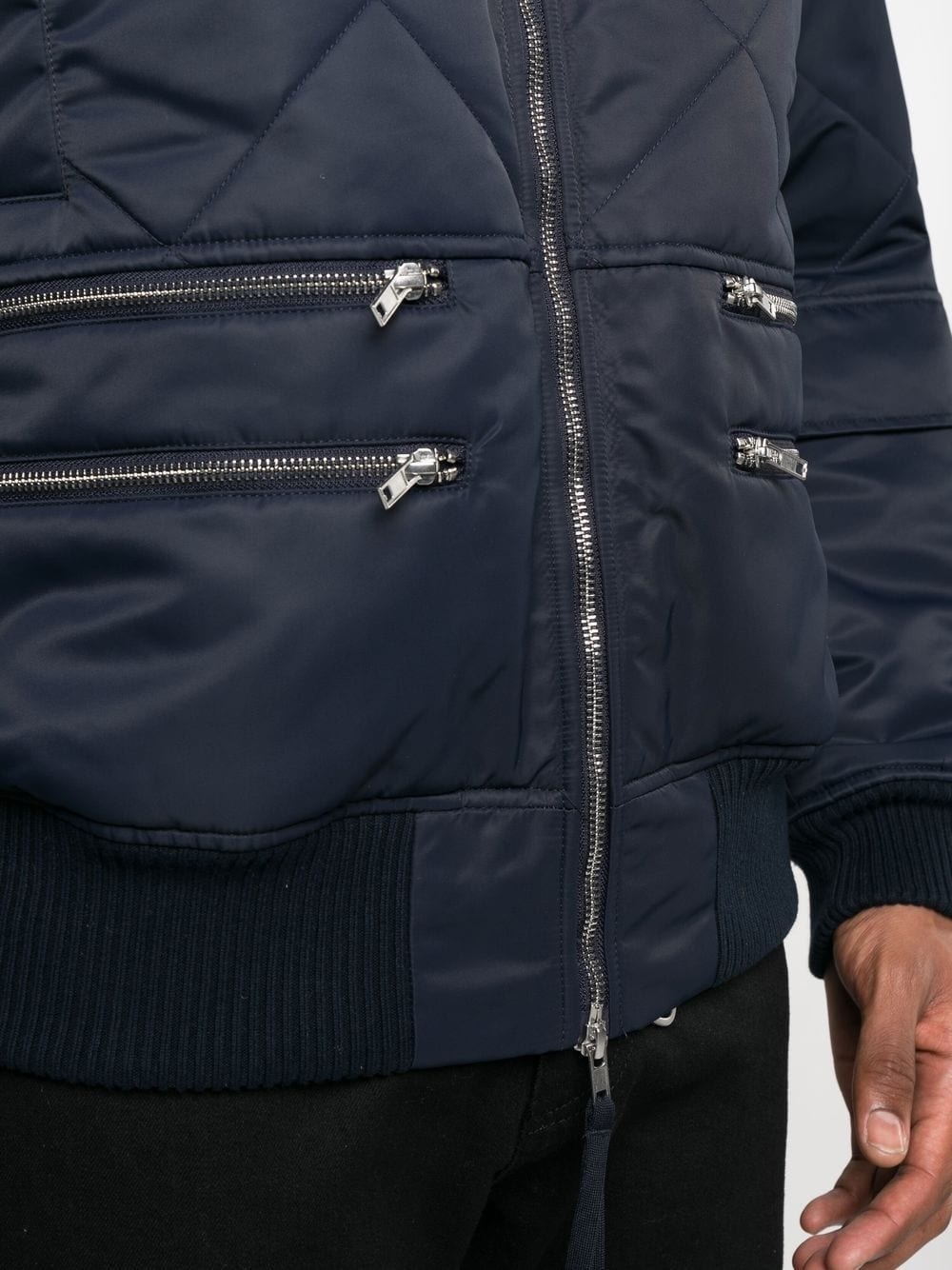 diamond-quilted jacket - 5