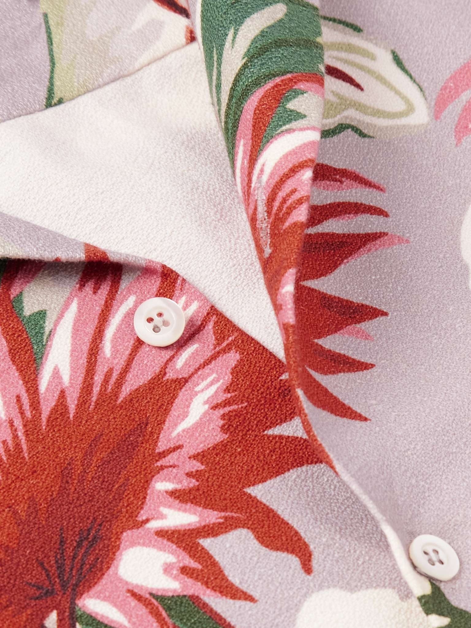 Camp-Collar Printed Linen and Cotton-Blend Shirt - 4