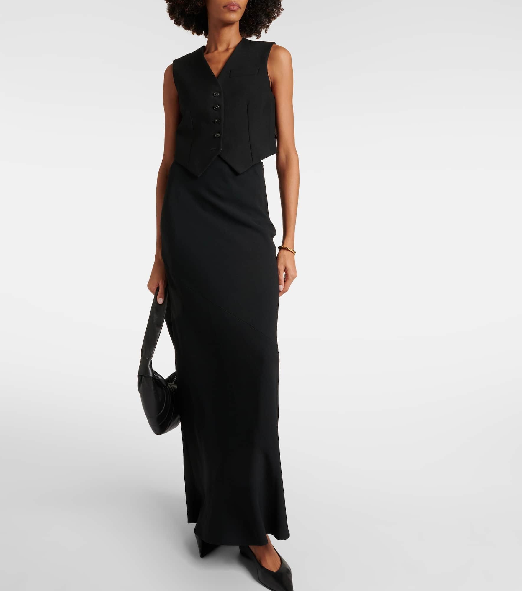 Crêpe maxi skirt - 2