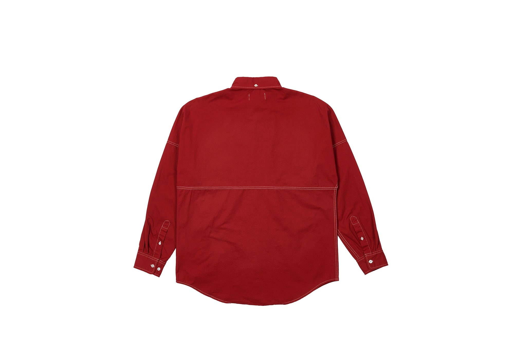 MULTI POCKET SHIRT RED - 2