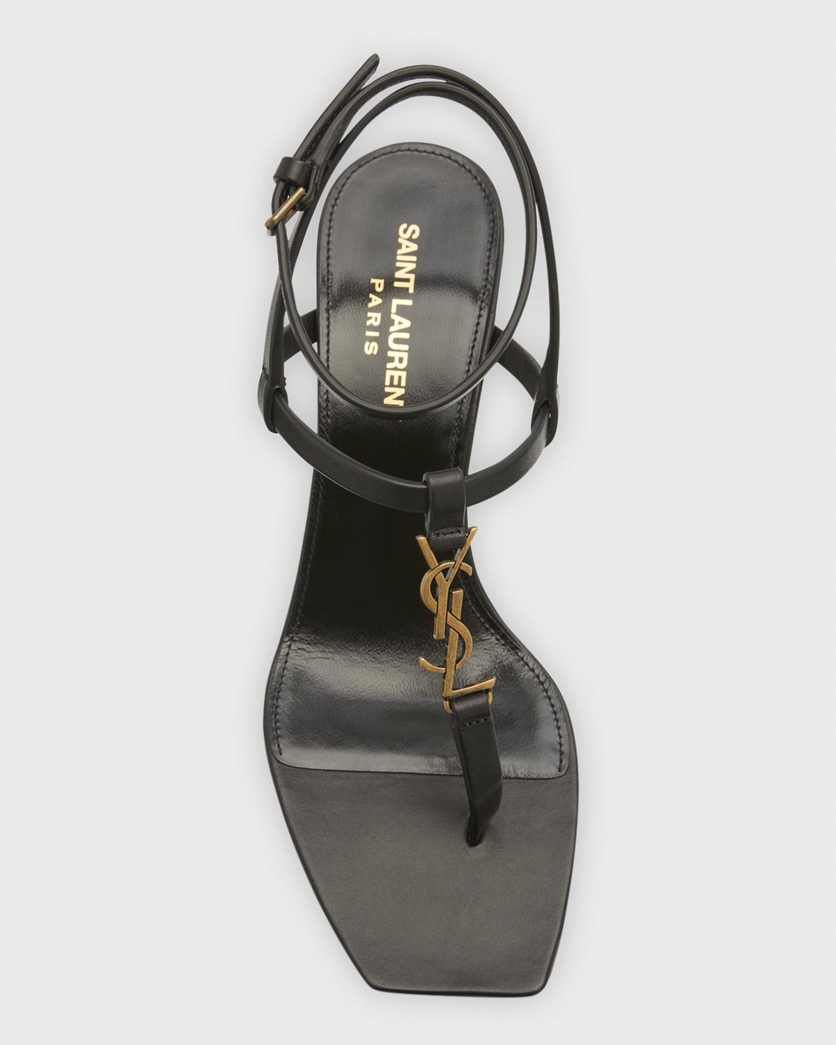 Vitti Leather YSL T-Strap Sandals - 8