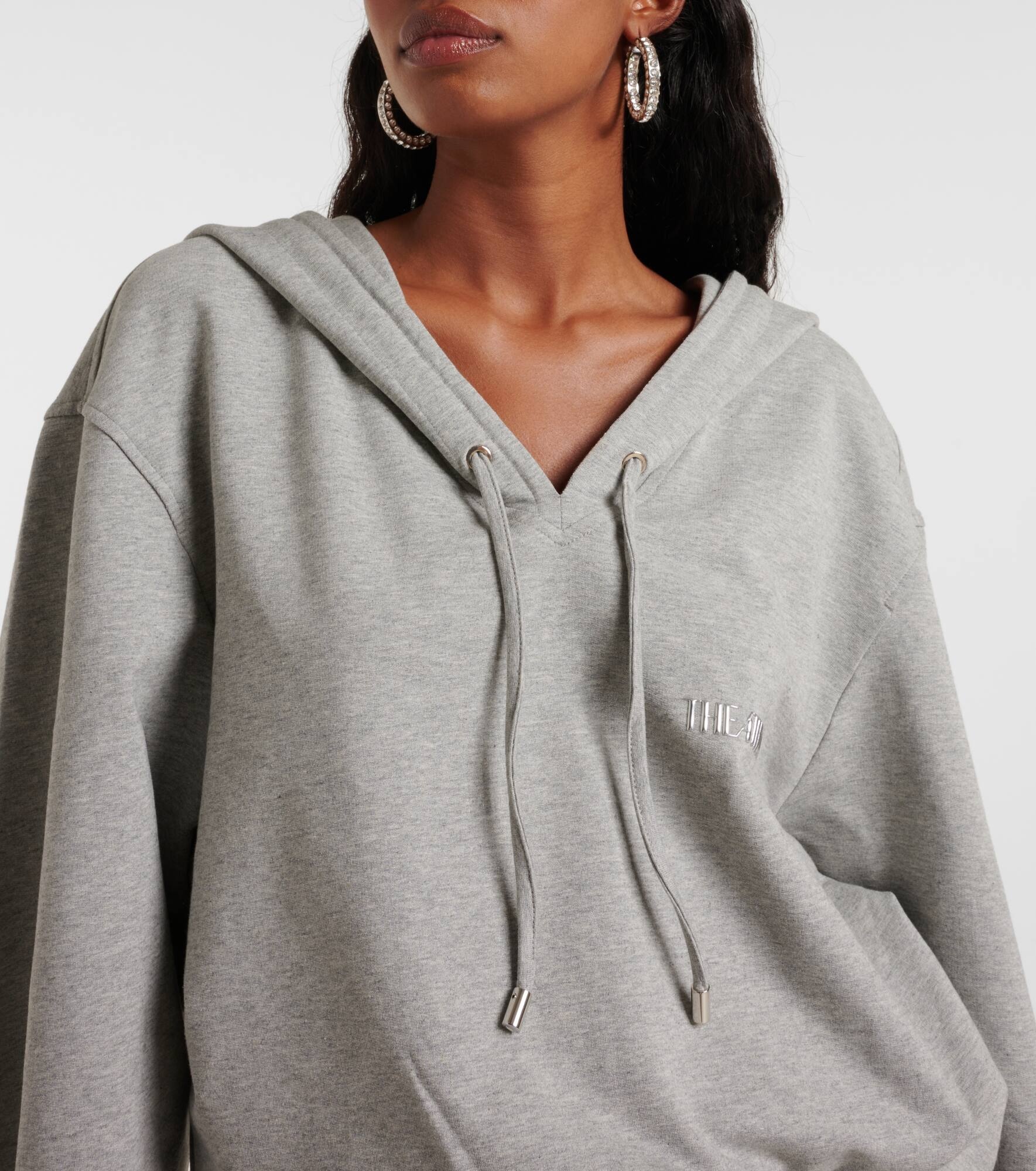 Cotton-blend jersey sweatshirt dress - 4