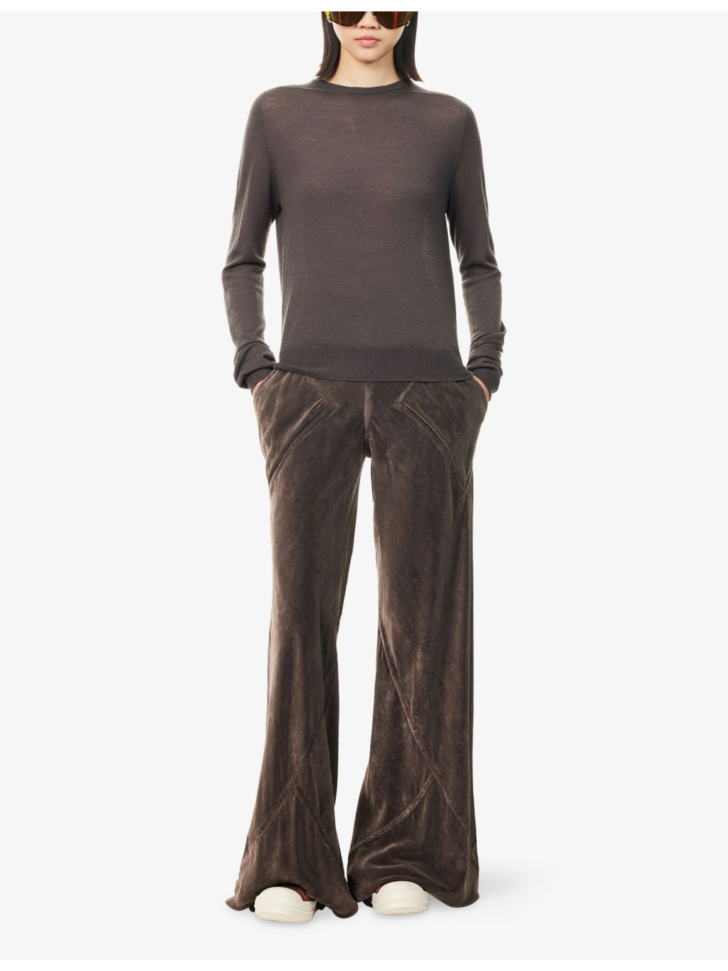 Biker Level Brushed Wool Knitted Jumper - 2