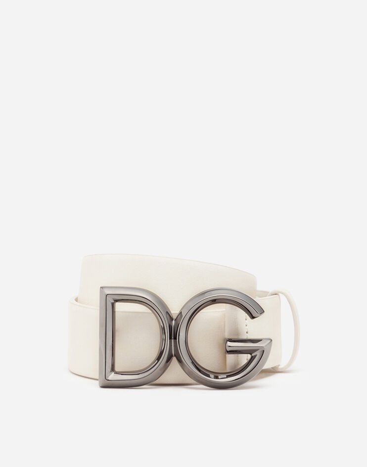 Cowhide belt with DG logo - 1