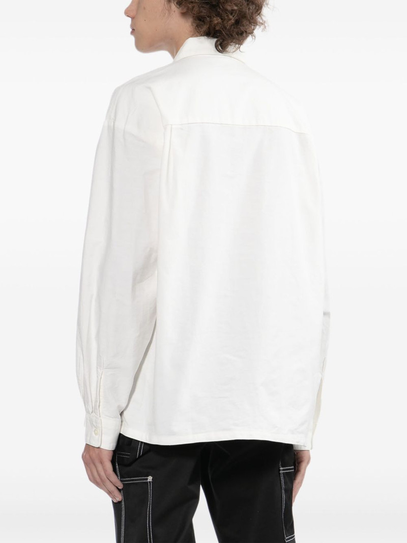 logo-embroidered shirt 4