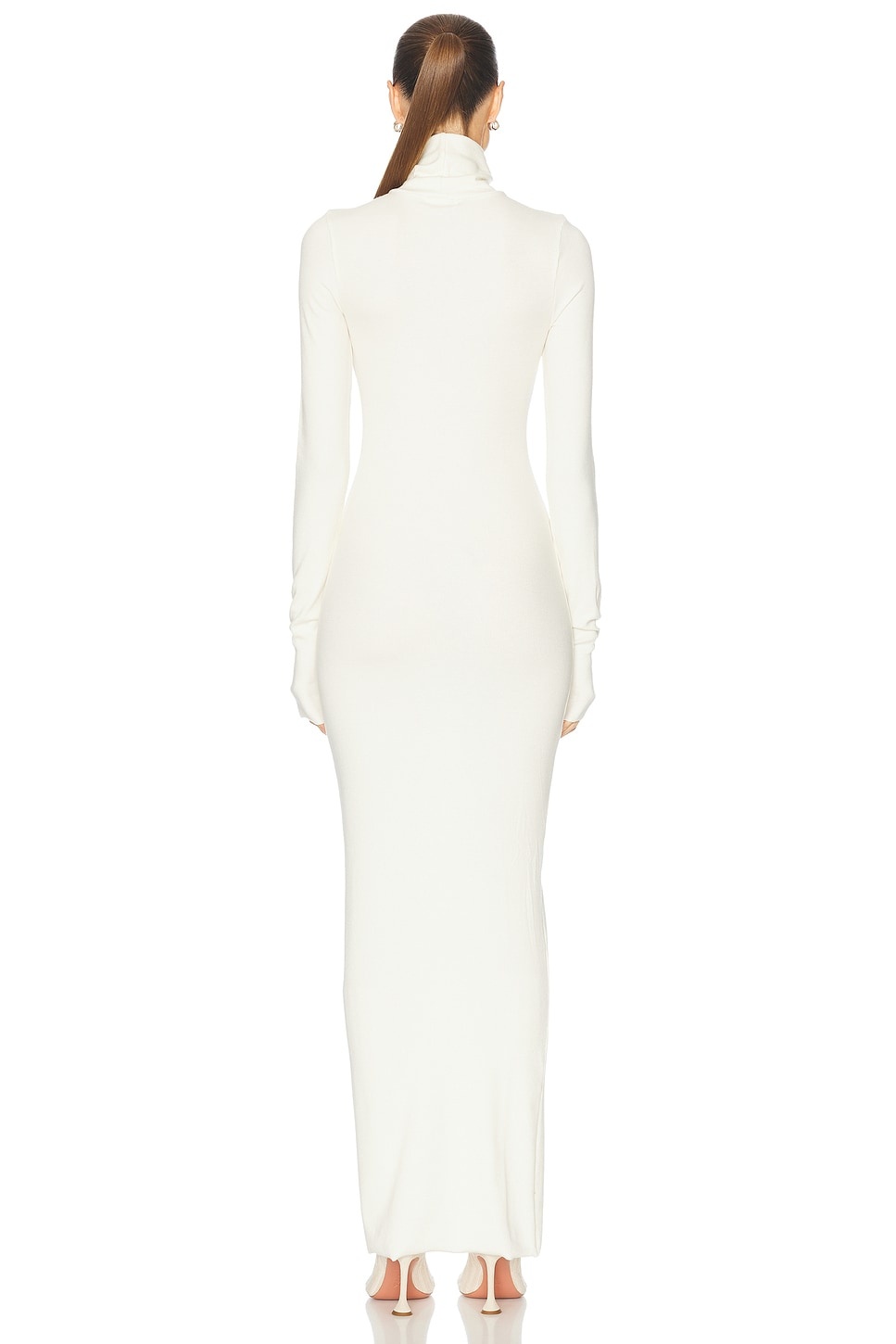 Long Sleeve Turtleneck Maxi Dress - 3