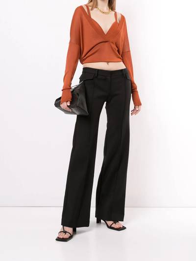 Dion Lee layered knitted top outlook