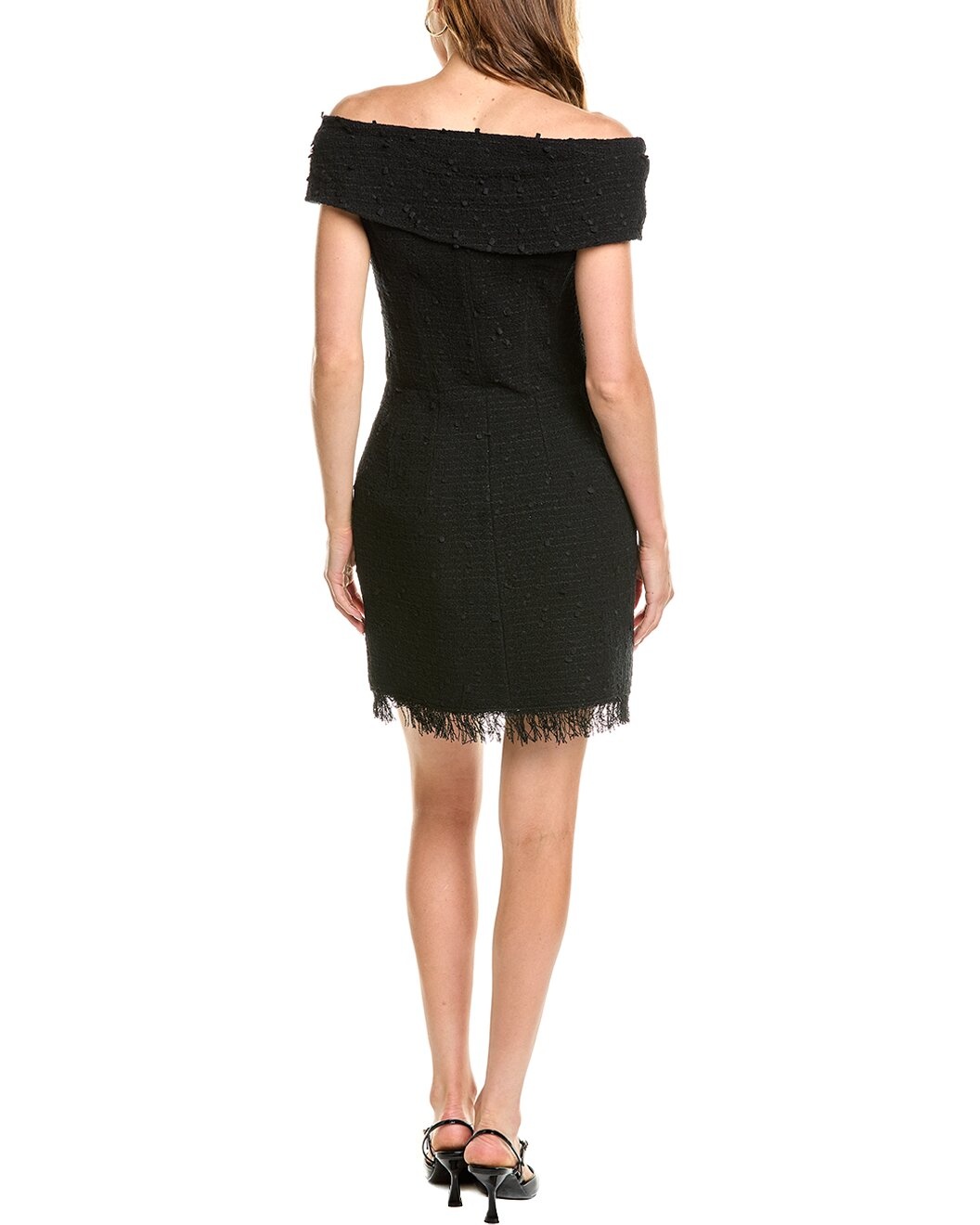 Oscar de la Renta Boucle Tweed Silk-Lined Sheath Dress - 2