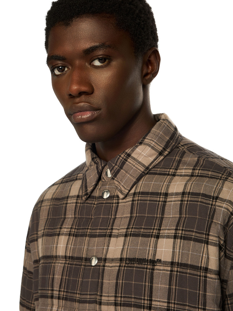 Spray Arrow Check Padded Overshirt 5