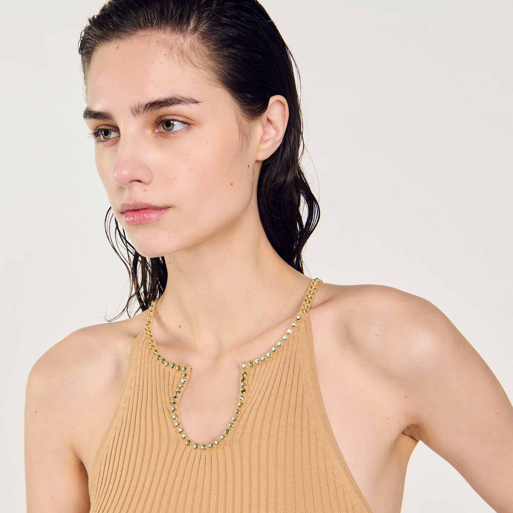 VEST TOP WITH RHINESTONES - 4